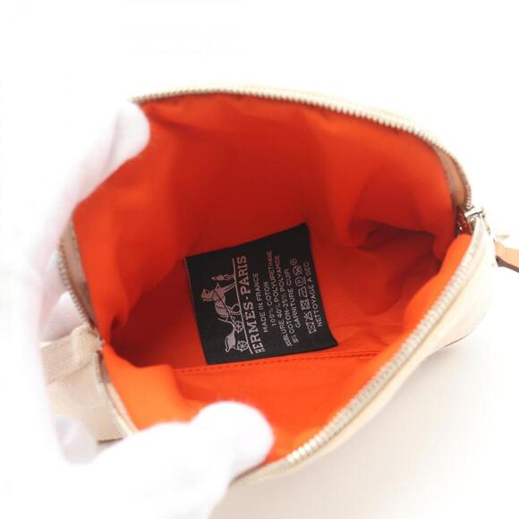 HERMES Brown Leather Pouch - Picture 4 of 6